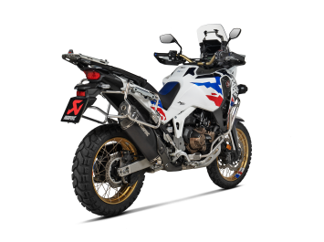Akrapovic Slip-on Line Titanium Black Einddemper met E-keur Honda CRF 1100 L / Adventure Sports 2024 - 2025