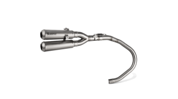 Akrapovic Slip-on Line Titanium Double Exit Einddemper zonder E-keur Honda Monkey 2019 > 2025