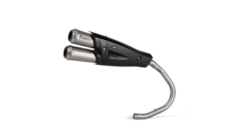Akrapovic Slip-on Line Titanium Double Exit Einddemper zonder E-keur Honda Monkey 2019 > 2025