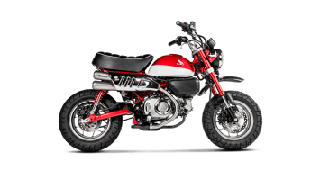 Akrapovic Slip-on Line Titanium Double Exit Einddemper zonder E-keur Honda Monkey 2019 > 2025