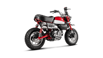 Akrapovic Slip-on Line Titanium Double Exit Einddemper zonder E-keur Honda Monkey 2019 > 2025