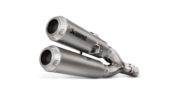 Akrapovic Slip-on Line Titanium Double Exit Einddemper zonder E-keur Honda Monkey 2019 > 2025