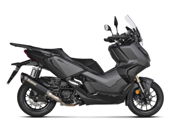 Akrapovic Slip-on Line RVS Black Einddemper met E-keur Honda ADV 350 2022 - 2024