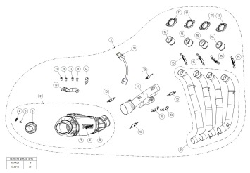 Akrapovic Racing Line Titanium Volledig Uitlaat Systeem zonder E-keur Honda CB 650 R 2019 > 2023