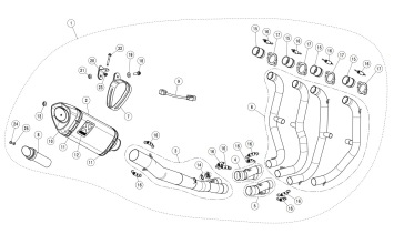 Akrapovic Racing Line Carbon Volledig Uitlaatsysteem zonder E-keur Kawasaki Ninja ZX-25R 2020 > 2022