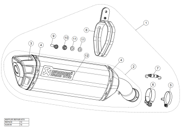 Akrapovic Slip-on Line Carbon Einddemper met E-keur Kawasaki ZX-4R / RR 2023 - 2025