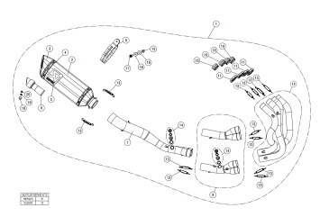 Akrapovic Racing Line Carbon Compleet Uitlaatsysteem zonder E-keur Kawasaki Ninja ZX-6R 2023 - 2025