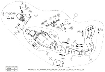 Akrapovic Racing Line Titanium Volledig Uitlaatsysteem met E-keur Kawasaki Z650 2021 > 2022
