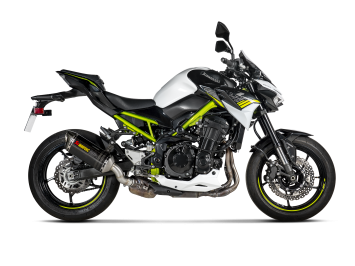 Akrapovic Slip-On Line Carbon Einddemper met E-keur Kawasaki Z900 A2 Model 2018 > 2024