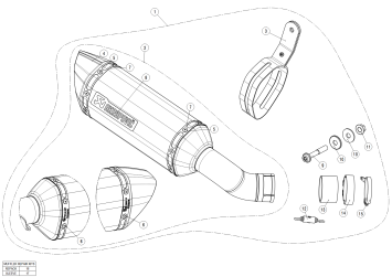 Akrapovic Slip-on Line Titanium Einddemper met E-keur Kawasaki Z900 2025