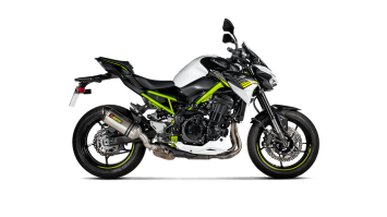 Akrapovic Slip-On Line Titanium Einddemper met E-keur Kawasaki Z900 A2 Model 2018 > 2023
