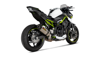 Akrapovic Slip-On Line Titanium Einddemper met E-keur Kawasaki Z900 A2 Model 2018 > 2023