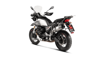 Akrapovic Slip-on Line Titanium Einddemper met E-keur Moto Guzzi V85 TT 2019 > 2024
