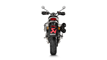 Akrapovic Slip-on Line Titanium Einddemper Set met E-keur Triumph Scrambler 1200 2019 - 2020