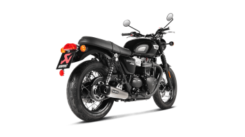 Akrapovic Slip-on Line Titanium Einddemper Set met E-keur Triumph Bonneville T100 2017 - 2020