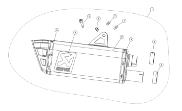 Akrapovic Slip-on Line Titanium Einddemper met E-keur Triumph Speed Triple 1200 RS / RR 2021 - 2024