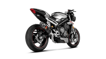 Akrapovic Slip-on Line Carbon Einddemper zonder E-keur Triumph Street Triple 765 S / R / RS  2017 > 2019