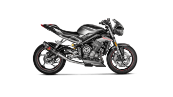 Akrapovic Slip-on Line Carbon Einddemper zonder E-keur Triumph Street Triple 765 S / R / RS  2017 > 2019