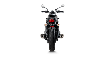 Akrapovic Slip-on Line Titanium Black Dubbele Einddemper (L+R) Set met E-keur Triumph Street Twin 2016 > 2020