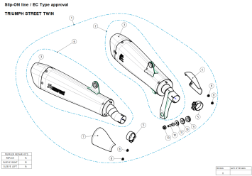 Akrapovic Slip-on Line Titanium Black Dubbele Einddemper (L+R) Set met E-keur Triumph Street Twin 2016 > 2020