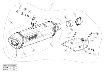 Akrapovic Slip-on Line Titanium Einddemper met E-keur Triumph Tiger 900 2020 - 2024