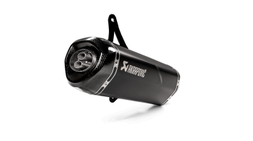 Akrapovic Slip-on Line RVS Black Einddemper met E-keur Vespa GTS Super 125 / Sport / Tech 2009 > 2016