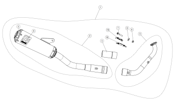 Akrapovic Racing Line Titanium volledig uitlaatsysteem met E-keur Yamaha XSR 125 / Legacy 2021 - 2024