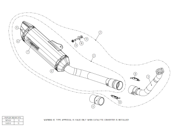Akrapovic Racing Line Titanium Volledig Uitlaatsysteem met E-keur Yamaha YZF-125R 2019 > 2020