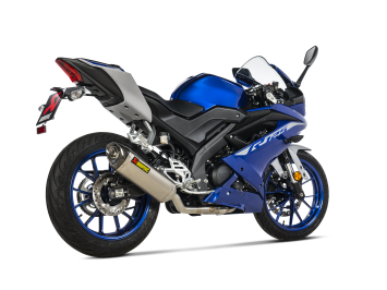 Akrapovic Racing Line Titanium Volledig Uitlaatsysteem met E-keur Yamaha R125 2021 - 2024