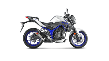 Akrapovic Slip-on Line RVS Einddemper zonder E-keur Yamaha MT03 2016 > 2021