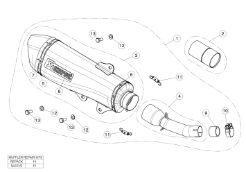Akrapovic Slip-on Line RVS Einddemper met E-keur Yamaha X-Max 400 2018 - 2020