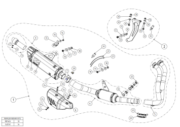Akrapovic Racing Line Titanium Volledig Uitlaatsysteem zonder E-keur Yamaha R7 2021 - 2024