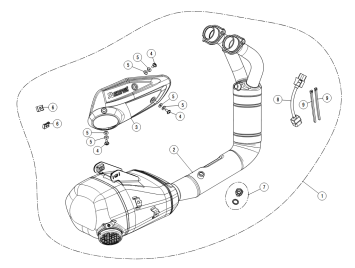 Akrapovic Racing Line RVS Volledig Uitlaatsysteem met E-keur Yamaha MT-07 2021 - 2025