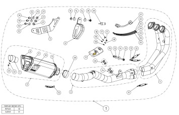 Akrapovic Racing Line Carbon Compleet Uitlaatsysteem zonder E-keur Yamaha Tracer 9 / GT 2021 > 2023