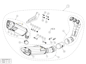 Akrapovic Racing Line Titanium Volledig Uitlaatsysteem met E-keur Yamaha MT-09 / FZ-09 2021 - 2023
