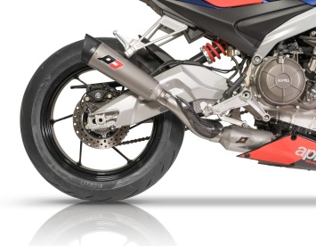 QD Exhaust Full system Titanum Tricone met E-keur Aprilia Tuono 660 2021 -
