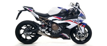 Arrow Competition Titanium Low Volledig Uitlaatsysteem zonder E-keur incl. RVS Voorbocht BMW S1000RR 2019 > 2023