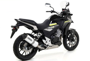 Arrow Race-Tech Aluminium Einddemper met E-keur incl. Linkpipe Honda CB 500 X 2015 - 2020