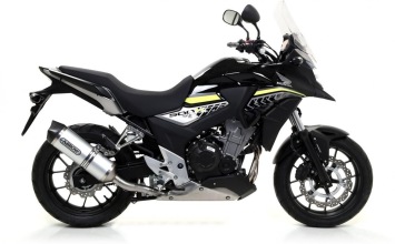 Arrow Race-Tech Aluminium Einddemper met E-keur incl. Linkpipe Honda CB 500 X 2015 - 2020