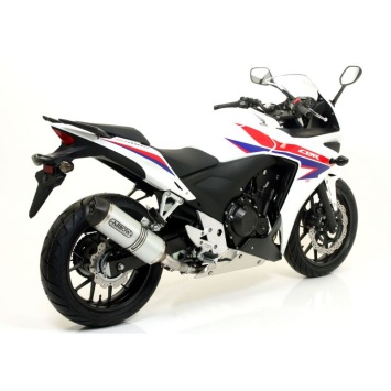 Arrow Race-Tech Aluminium Slip-on Einddemper met E-keur incl. Linkpipe 71480MI Honda CBR 500 R 2013 > 2018