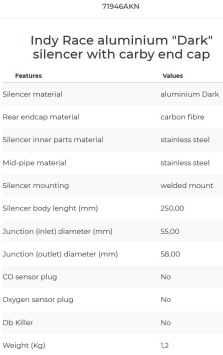 Arrow Indy Race Aluminium Black Einddemper met E-keur Yamaha MT-10 2022 - 2024