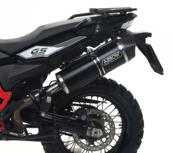 Arrow Maxi Race-Tech Aluminium Dark Einddemper met E-keur BMW F 650 GS 2008 > 2012