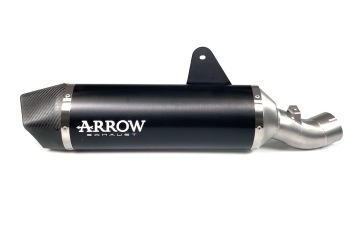 Arrow Maxi Race-Tech Aluminium Dark Carbon Endcap Einddemper met E-keur BMW R1200GS / Adventure 2013 > 2018