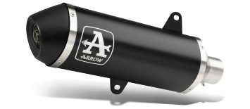 Arrow Urban Aluminium Black Dark Endcap Einddemper met E-keur Yamaha X-Max 300 2021 > 2024