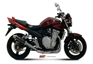Mivv GP RVS Black Slip-on Einddemper met E-keur Suzuki GSF 650 Bandit 2007 > 2015