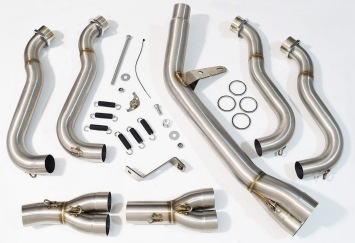 Black Widow RVS Decat Bochtenset RVS voor GSX-S 1000 / GT 2021 - 2023