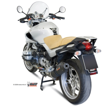 Mivv Oval Carbon met Carbon Cap Slip-on Einddemper met E-keur BMW R 1150 R 2000 > 2006