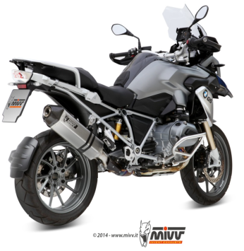 Mivv Speed Edge RVS Slip-on Einddemper met E-keur Euro3 en Euro4 BMW R 1200 GS 2013 > 2018