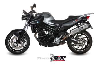 Mivv Speed Edge RVS Slip-on Einddemper met E-keur Euro3 en Euro4 BMW F 800 GT 2009 > 2020