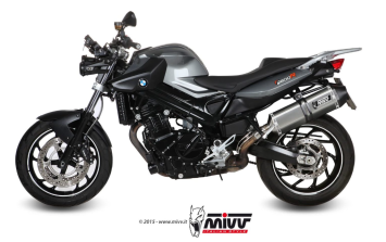 Mivv Speed Edge RVS Slip-on Einddemper met E-keur Euro3 en Euro4 BMW F 800 R 2009 > 2020